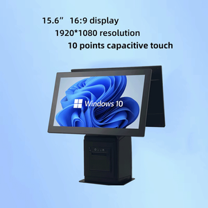 Dual-màn hình tiền mặt đăng ký <span class=keywords><strong>Pos</strong></span> với được xây dựng trong 58 Mét máy in Windows 7/10/11 Wi-Fi bluetooth không dây mô-đun giao tiếp - Product Image 4