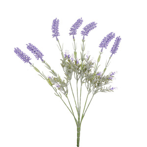 Fleurs artificielles de lavande 46 cm en plastique, décoratives pour la maison et les accessoires de mariage - Product Image 5