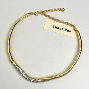 תכשיטים אופנה חדשה הגעה <span class=keywords><strong>2025</strong></span> תכשיטי אופנה זהב נצנוץ לבה לא סדירה שרשרת נשים נשים - Product Image 5