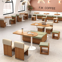 Ensemble de table et chaise pour restaurant Commercial, combinaison de table et de chaise, salle de café à lumière impériale, ensemble de meubles pour café et bar