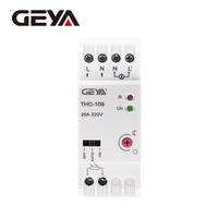 GEYA THC-109B 16A/20A/25A 220-240V/AC 50Hz Relais à détection de lumière Minuteur de contrôle de la lumière Montage sur rail DIN avec bouton de réinitialisation
