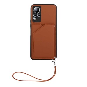 Para Infinix note 11 Wallet funda trasera con sling, funda de tarjeta de crédito a prueba de golpes para Infinix para <span class=keywords><strong>Samsung</strong></span> S23 - Product Image 5