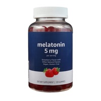 Capsules de mélatonine à la saveur de fraise, best-seller d'Amazon, pour la santé du sommeil et anti-âge