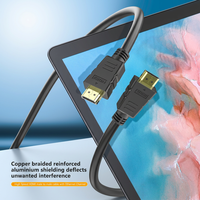Câble HDMI 4K en gros, Ultra HD 2160p 1080p, 18 Gbps, haute vitesse, avec ARC HDCP 2.2 pour TV, ordinateur portable, projecteur