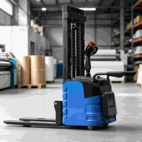 Gerbeur électrique d'entrepôt QMIGA CDD15 CDD20, 1,5 tonne, 2 tonnes, transpalette autoporté, certifié CE, moteur AC, service OEM