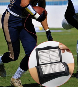 Customized High Elastic Playbook <strong>Wristband</strong> Football Quarterback Play <strong>Wristbands</strong> for Adult and Youth Wrist Coach for All Sports - Product Image 3