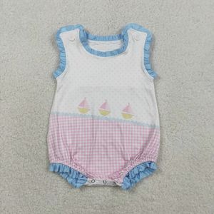 Romper de Verano para Bebé Niño con Diseño de Velero, Ecológico, de Spandex/Algodón - Product Image 3