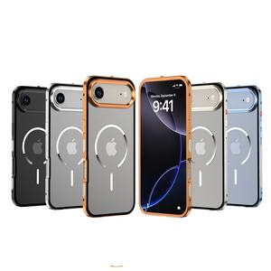 Funda Magnética Esmerilada para Teléfono con Marco de Aluminio Metalizado para 17 Air 16 Plus 15 14 13 12 Pro Max <span class=keywords><strong>11</strong></span>, 5 Colores - Product Image 3
