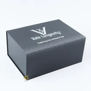 Custom logo Magnetic Folding Thank you Candy Wedding Favors Gift Box Package Birthday Party Bronze Paper Box