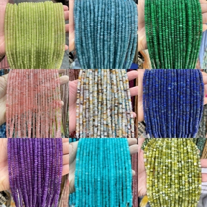 JD 젬스 도매 4*<span class=keywords><strong>2mm</strong></span> 고품질 천연석 주판형 루스 비즈 DIY 주얼리 제작용 남녀 공용 - Product Image 4