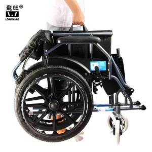 Three Level Adjustable Legrest and Foot Pedal Upgrade Lightweight Wheelchair for Disabilities