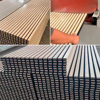 Panneaux acoustiques en chêne, lattes en bois écologiques, panneaux acoustiques insonorisants pour hôtel, isolation acoustique, Akupanel FSC CE EU