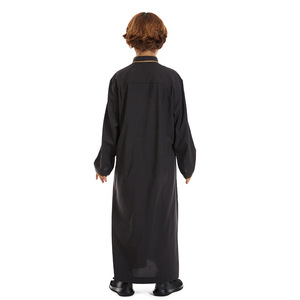 Nueva Moda Musulmana para Niños, Ropa Infantil, Túnica Árabe para Niños, Thobe Islámico con <span class=keywords><strong>Cremallera</strong></span>, Túnica Infantil - Product Image 3
