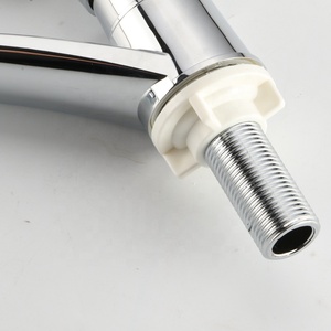 Chất Lượng Cao Duy Nhất Xử Lý Wash Lưu Vực Vòi Nhựa Chrome Sàn Mounted Phòng Tắm Bồn Rửa Vòi Nước - Product Image 3