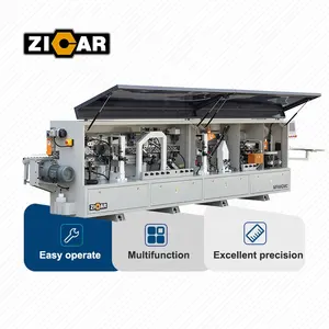 ZICAR Furniture Cabinet Melamine Plywood PVC Wood Edge Bander Auto Full Automatic Pre Milling Corner Round Edge Banding Machine