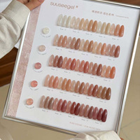 Kit de vernis à ongles gel effet œil de chat 49&36 couleurs/sets, très bonne qualité, avec gelée blanche et nude, et nuancier de couleurs offert