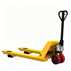 Chariot à palettes manuel robuste 5500 lb, transpalette hydraulique avec châssis en acier, roues en PU, levier 3 en 1, idéal pour la maison et le garage - Product Image 1