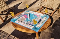 Jeu de Mahjong Américain Léopard Tendance avec 160 Tuiles à Motifs Floraux et Dragon pour des Soirées de Jeu Élégantes