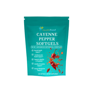 Lower Price Cayenne Pepper Softgels Contains Cayenne Pepper Seed Oil Boosts Metabolism Comfort Adult Immune Support Softgels - Product Image 1