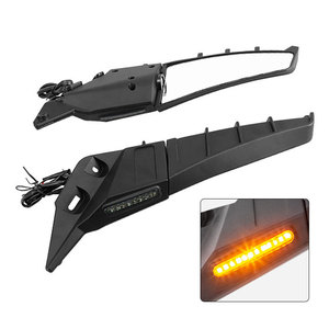 <span class=keywords><strong>Espejos</strong></span> <span class=keywords><strong>retrovisores</strong></span> ajustables para motocicletas de carreras con luz, espejo de ala giratorio universal para motocicleta - Product Image 1