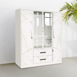 Armario de Dormitorio Contemporáneo de Acero Pintado de Alta Calidad y Durabilidad con Puertas Corredizas - Fábrica OEM - Product Image 4