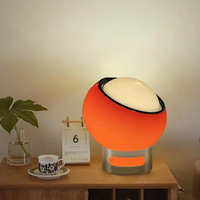 Lampe de table moderne en acier inoxydable PM, lampe de chevet créative pour chambre à coucher, lampe de bureau avec abat-jour en verre, lampe de lecture pour la protection des yeux