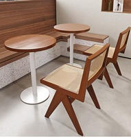 Meubles de salle à manger en bois massif, ensemble de meubles de restaurant, meubles de café, table et chaises de restaurant, table et chaises de café