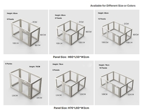 Kandang anjing lipat pagar anjing peliharaan Playpen tanpa alat pena kandang anjing bening cocok untuk anjing kecil dan sedang pena hewan peliharaan dalam ruangan - Product Image 6