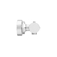 Robinet de douche thermostatique rond en chrome pour salles de bain modernes