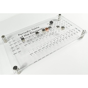 Bảng hiển thị nguyên tố hóa học Acrylic bảng tuần hoàn Collector Acrylic bảng tuần hoàn khung với <span class=keywords><strong>4</strong></span> Bạc standoffs - Product Image 3