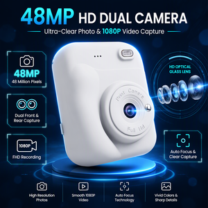 Fotocamera Istantanea per Bambini da 2.4" ad Alta Definizione, Può Registrare Video per Catturare la Vita Quotidiana e Presenta Diverse Cornici Carine - Product Image 3