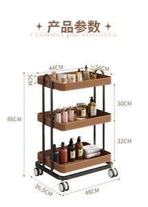 Carrito de Estética para Salón de Belleza, Carrito de 3 Niveles con Ruedas para Sala de Terapia, Carrito de Spa - Product Image 6