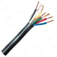 Cable conductor de 7 vías de calibre 14 de servicio pesado aprobado por SAE, Cable de remolque RV, Cable codificado por Color de cobre para semirremolque