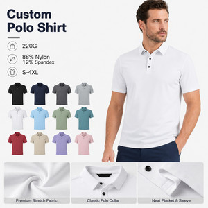 เสื้อโปโลผู้ชายแบบมีโลโก้สั่งทำ น้ำหนัก 220 กรัม ผ้าไนลอนผสมสแปนเด็กซ์ ยืดได้ 4 ทิศทาง ระบายอากาศได้ดี เหมาะสำหรับใส่ทำงานหรือลำลอง ขายส่ง ไซส์ S-4XL สีม่วง - Product Image 1