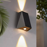 Lampe murale solaire LED étanche IP65, éclairage mural de jardin, forme carrée, éclairage parfait pour les jardins et les parcs -9077S