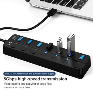 7- Port USB sạc máy tính để bàn sạc QC 3.0 sạc nhanh <span class=keywords><strong>LCD</strong></span> hiển thị Multiport USB Trạm Sạc HUB cho điện thoại thông minh, ipad - Product Image 6