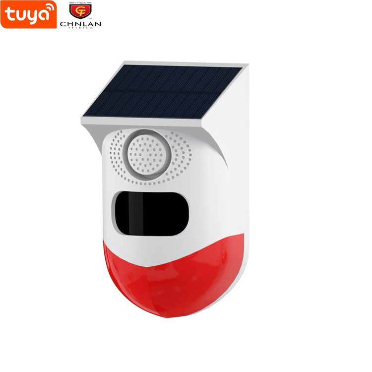 WiFi Tuya Smart Life PIR Solar Wireless Siren Outdoor Waterproof Rotating Camera 360 Degree House Alarm System Home Security · image 2
