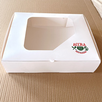Boîtes à gâteaux pour anniversaires, mariages, pâtisseries, boîtes à muffins et cupcakes avec poignée, gaufrage, pelliculage mat, pour aliments pour bébés, chewing-gum, biodégradables