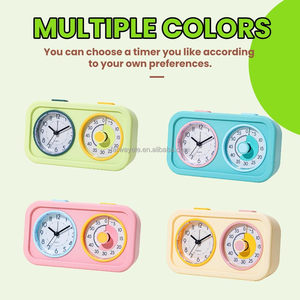 Temporizador Visual para Niños con Reloj, Temporizador <span class=keywords><strong>Pomodoro</strong></span> de 60 Minutos con Alarma, Herramienta de Gestión del Tiempo Silenciosa con Luz Nocturna - Product Image 5