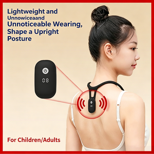 <span class=keywords><strong>Correcteur</strong></span> <span class=keywords><strong>de</strong></span> posture à suspendre au cou en silicone souple avec rappel par vibration, pour la surveillance <span class=keywords><strong>de</strong></span> la posture assise et le soutien contre la cyphose - Product Image 1