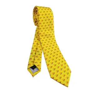 Custom Pattern Bowtie Necktie Fashion Polyester Bow tie Silk Ties For Men