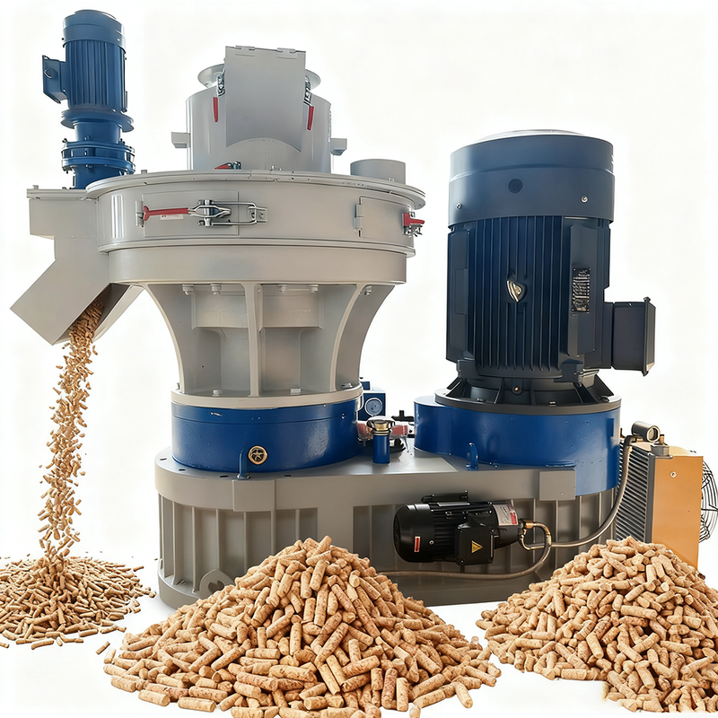 Vertical Ring Die Wood Pelletizer Machine