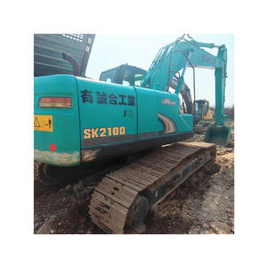 Excavadora Hidráulica Usada Kobelco SK210, Excavadora Mediana de Segunda Mano con Motor, Equipo de Construcción para Movimiento de Tierras - Product Image 1