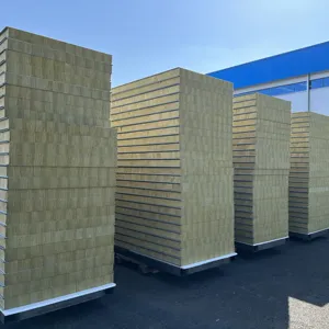 Tiêu Chuẩn Úc Z Khóa Không Amiăng Rock Wool Sandwich Panels