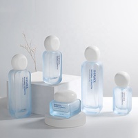 Flacon pompe cosmétique en verre de 1 oz, design personnalisé, carré, plat, écologique, de haute qualité, pour sérum de soin de la peau sur mesure