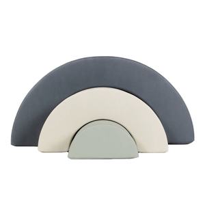 Set mainan busa lembut untuk tempat bermain anak, Set mainan Pastel terowongan pelangi lengkungan pemanjat dalam ruangan untuk bermain - Product Image 5