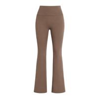 Leggings de yoga évasés taille haute pour femme, entrejambe sans couture, ultra doux, extensibles, effet push-up, en nylon et élasthanne, toutes saisons, pour Pilates, gym et usage quotidien