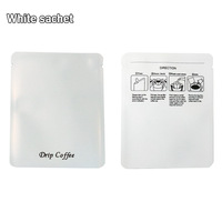 Sachet portable thermoscellé avec impression de logo personnalisé de qualité alimentaire sachet de thé laminé mini sachet de thé goutte à goutte en papier kraft sac de café