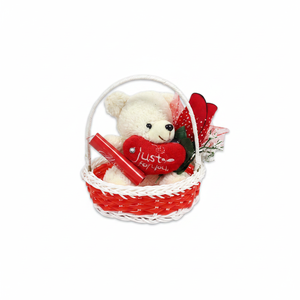 11.4X8.5X15 Cesta de regalo temática de oso para el Día de San Valentín 72PCS/CS - Product Image 2