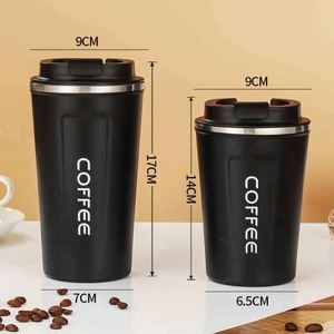 Stainless Steel Tumbler Vacuum <b>Flask</b> With Lid Coffee Mug Elegant White D.Green Fairy Powder Gentleman Black Minimalist Design - Product Image 2